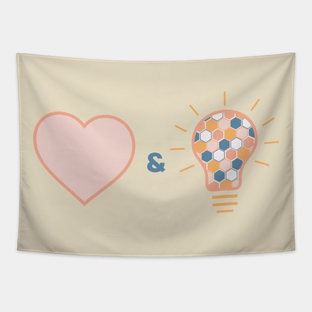 LOVE AND LIGHT! Tapestry by Project Illumination