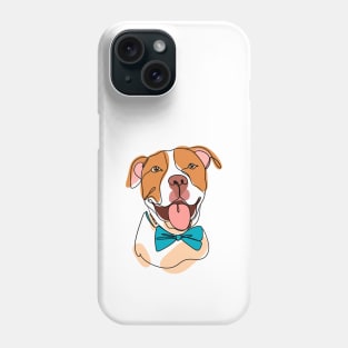 Cute dog with goofy smile Phone Case