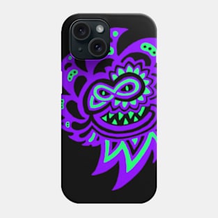 Noisy face decal Phone Case