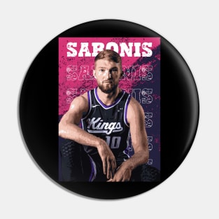 Domantas Sabonis Vector Art Pin