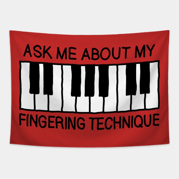 Fingering Technique - Music Joke Tapestry by GAz