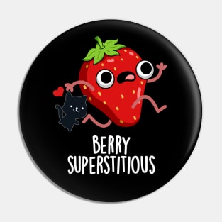 Berry Superstitious Cute Fruit Pun Pin