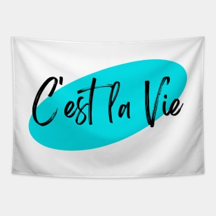 C'est la Vie Blue Tapestry