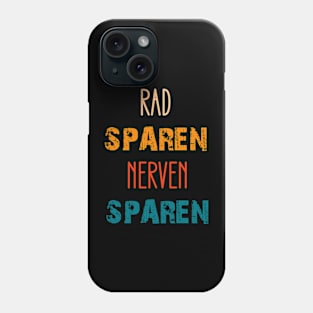 Rad Sparen Nerven Sparen Jahrgang retro Phone Case