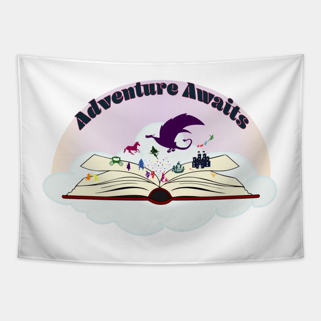 Adventure Awaits 3 Tapestry by DesignJennifer