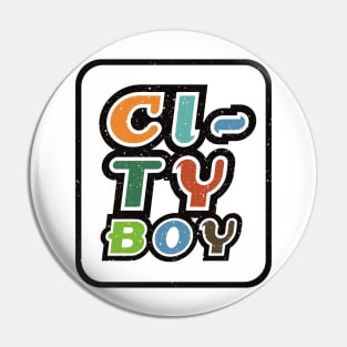 City Boy Pin