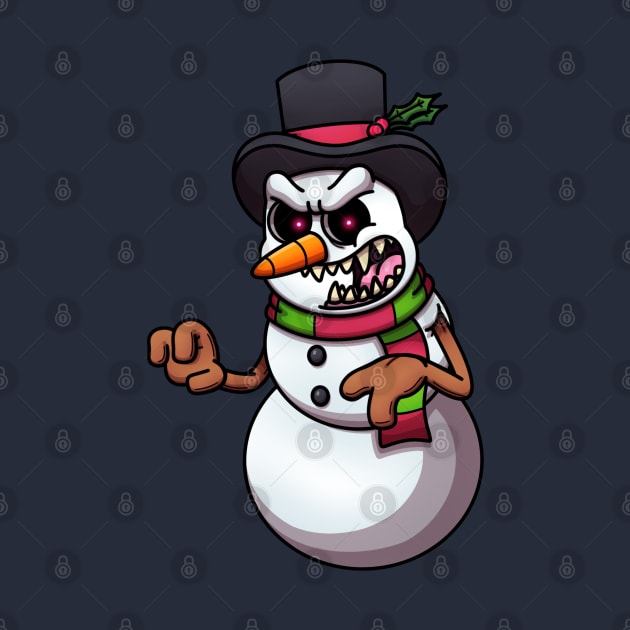 Evil Snowman by TheMaskedTooner