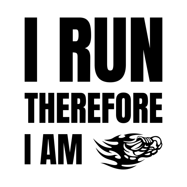 I Run Therefore I Am by Lasso Print