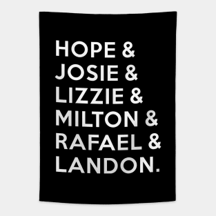 Legacies - Hope & Josie & Lizzie & Milton & Rafael & Landon Tapestry