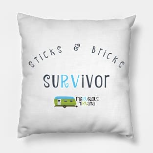 Sticks & Bricks SuRVivor Pillow