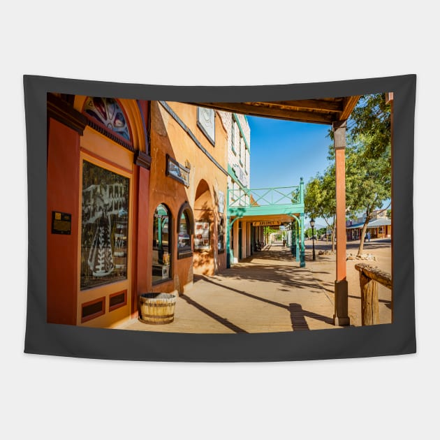 Allen Street in Tombstone, Arizona Tapestry by Gestalt Imagery