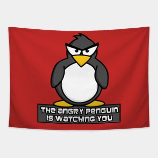 Angry Penguin Tapestry