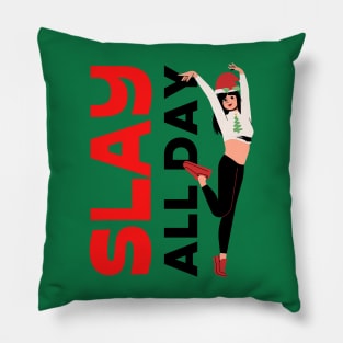 Slay All Day - Merry Christmas 🎄 Pillow