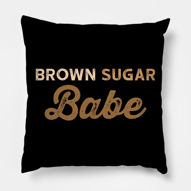 Brown Sugar Babe 4 Pillow by luisharun