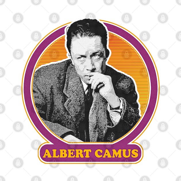 Albert Camus // Retro Fan Art Design by DankFutura