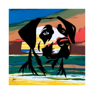 Anatolian Shepherd Silhouette Retro Sunset – Bold Vintage Dog Art T-Shirt