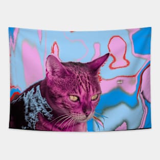 Cat / Swiss Artwork Photography Tapestry