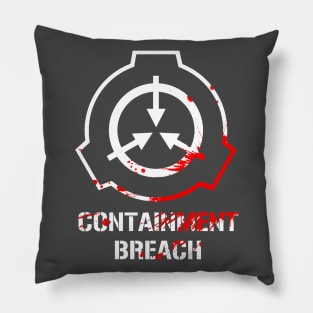 SCP Containment Bloody Logo Pillow