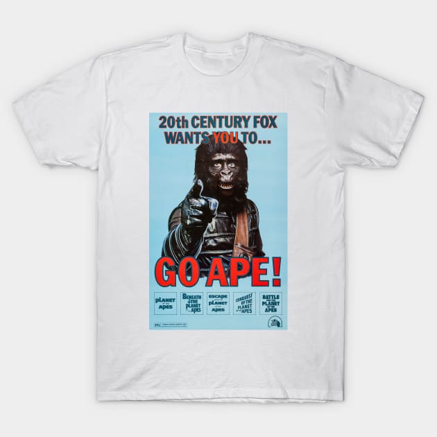 Betsy Trotwood telegram svinekød Go Ape! - Planet Of The Apes - T-Shirt | TeePublic