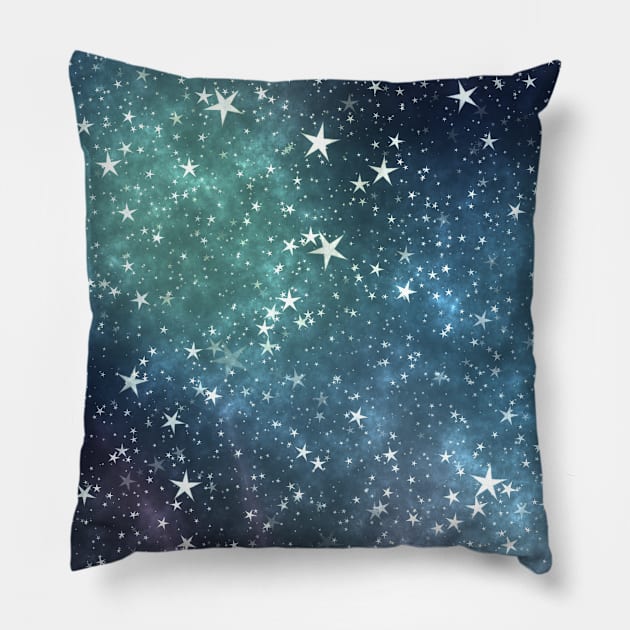 Clouds Sky Neck Gator Stars in the Night Sky Sun Space Pillow by DANPUBLIC