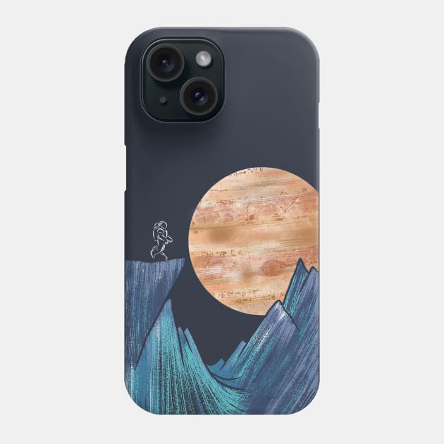 The View of Jupiter from Europa Phone Case by High Altitude