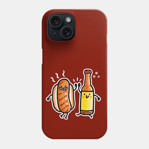 Brat and Beer Phone Case by Walmazan