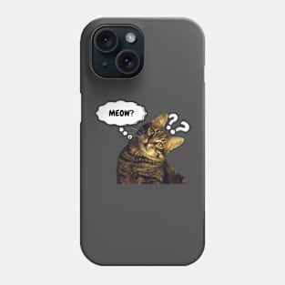 Cute Cat Asking Phone Case