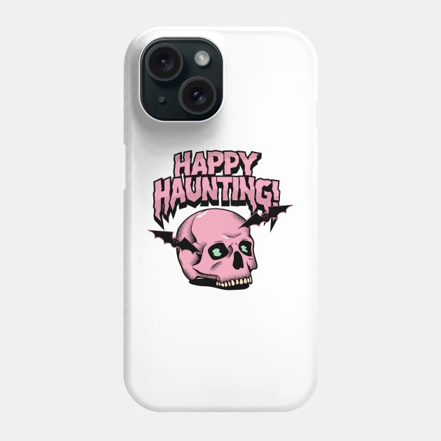 Festive Frights: Happy Haunting Halloween Phone Case by neverland-gifts