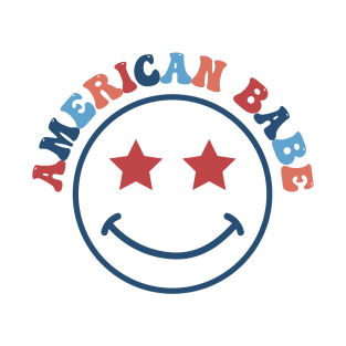 American babe groovy smile T-Shirt