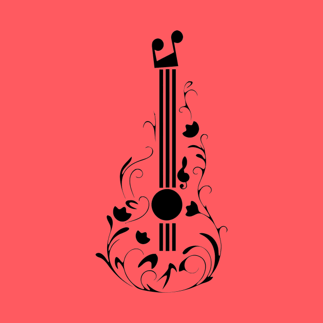 Guitar music play professional Art by Tshirtstory