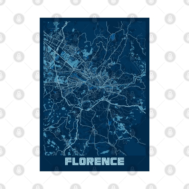 Florence - Italy Peace City Map by tienstencil