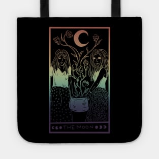 Midnight Margarita Moon - tarot card pastel rainbow Tote