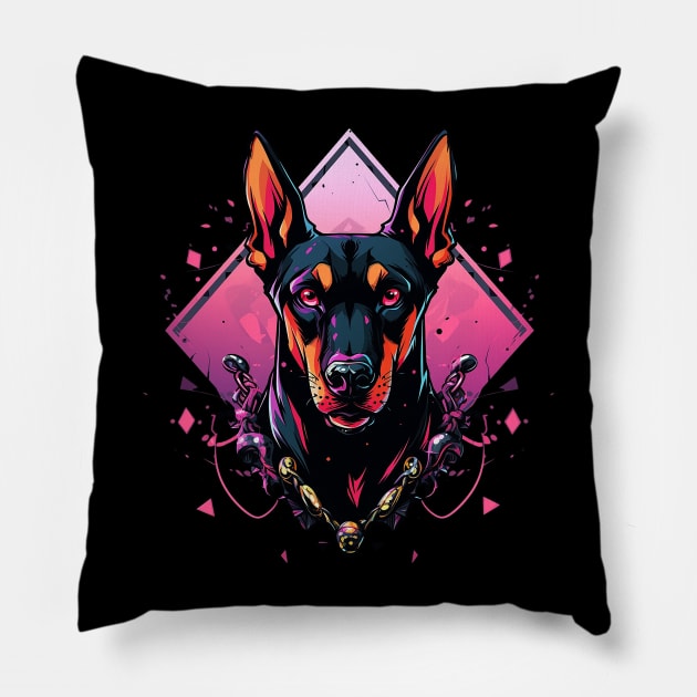 doberman Pillow by dorapeterx