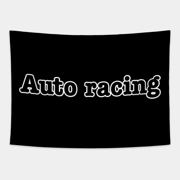 Auto racing Tapestry by lenn