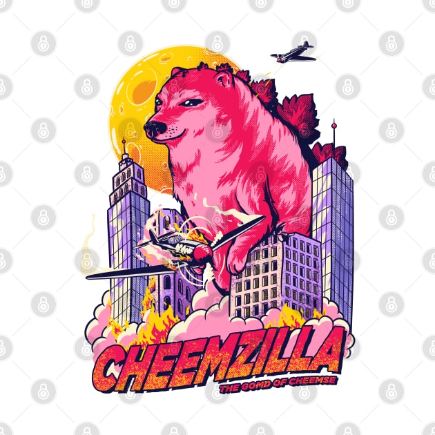 Cheemzilla - The Gomd of Cheemse by anycolordesigns