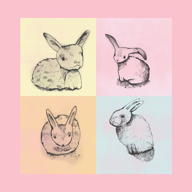 Bunny Tee by brightpaperwerewolves