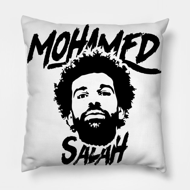 MOHAMED SALAH Pillow by Aldyz