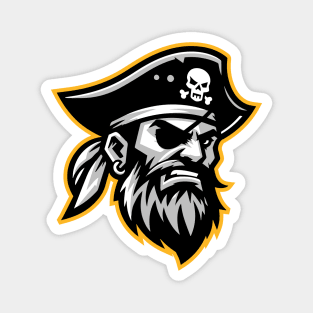 Pirate Mascot Baseball Fan T-Shirt! Magnet