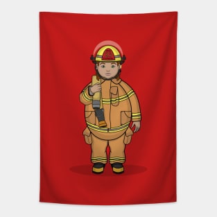 Eggy Firefighter Tapestry