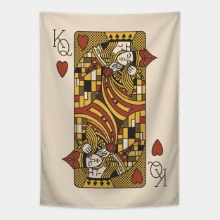 The Kiss Poker Cassino Cards Light by Tobe Fonseca Tapestry