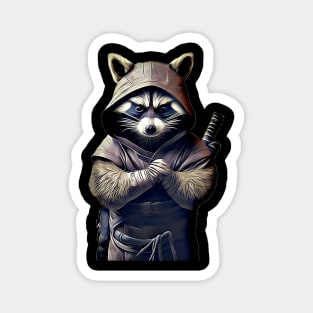 Raccoon Ninja Magnet