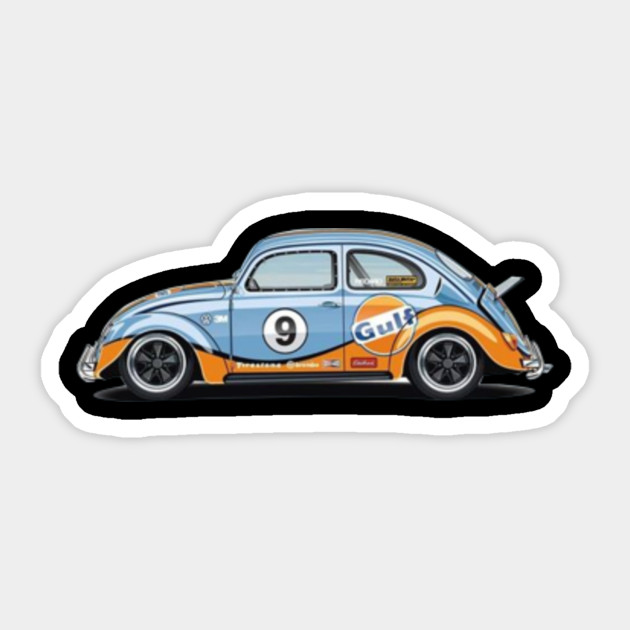 volkwagen gulf volkswagen sticker teepublic volkwagen gulf