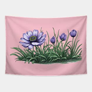 Anemone Flowers Tapestry