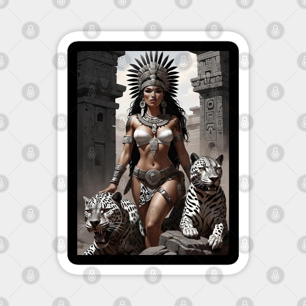 Jaguar Queen - Aztec Pride Magnet by Absinthe Society 