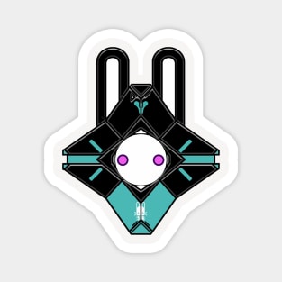 Space Bunny Ghost Shell Magnet