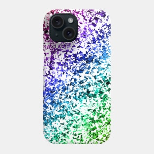 All Over Rainbow Gradient Glass Shards Pattern Phone Case