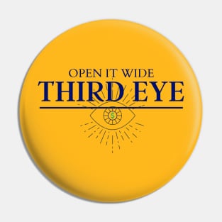 Open it wide third eye Pin