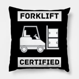 Forklift Certified Meme Pillow