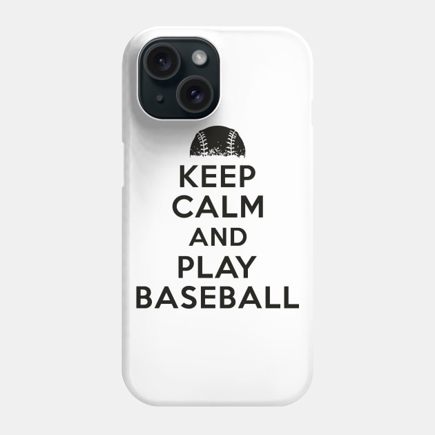 Keep calm and play baseball Phone Case by nektarinchen