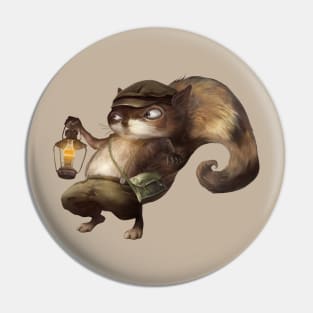 Squirrel Lantern Pin